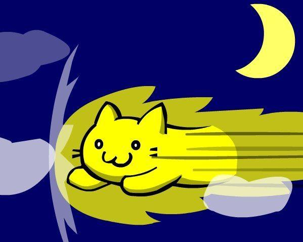 Speedycat - The legendary flying yellow cat